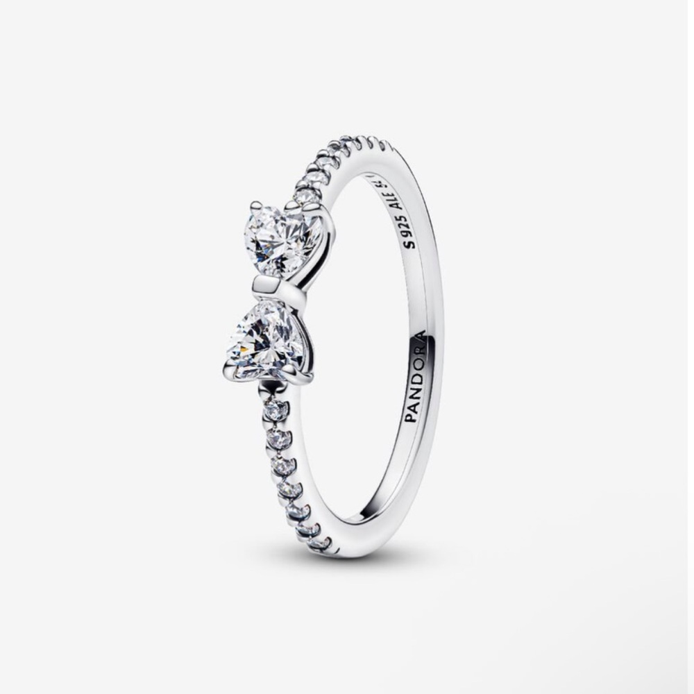 Elegant Silver Bow Ring